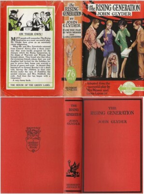 John Glyder  THE RISING GENERATION  2nd w/ ORIGINAL DJ 1933 Jenkins humour