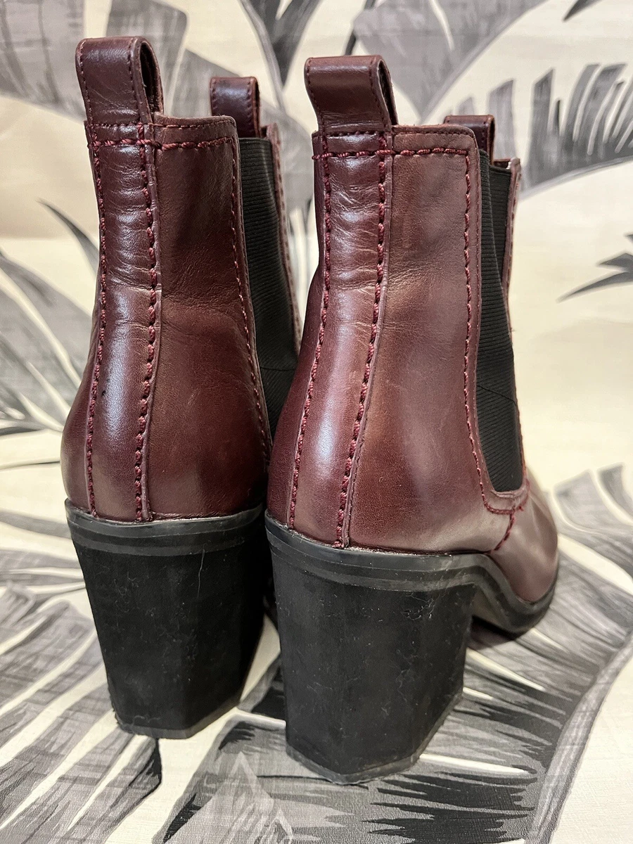 Clarks oxblood clearance boots