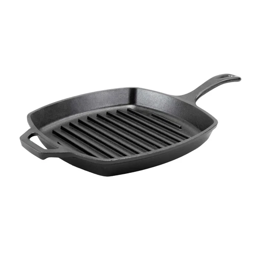 10.25" Square Oven Safe Iron Griddles & Grill Pan