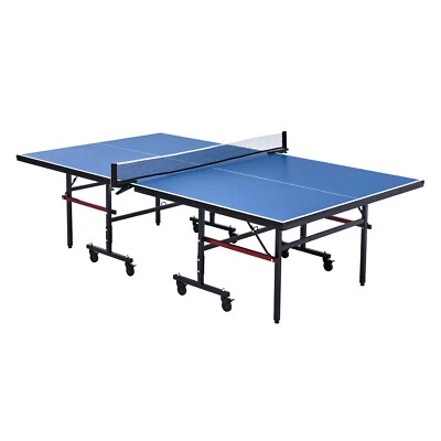 Uimoso Ping Pong Table Foldable Table Tennis Game Table Indoor with Clamp Net