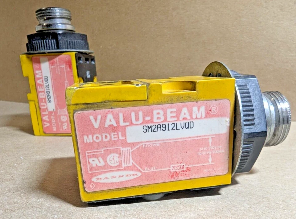 Banner Engineering SM2A912LVQD VALU-BEAM Retroreflective Sensor, 0.15 - 9 m, AC - Image 3 of 4