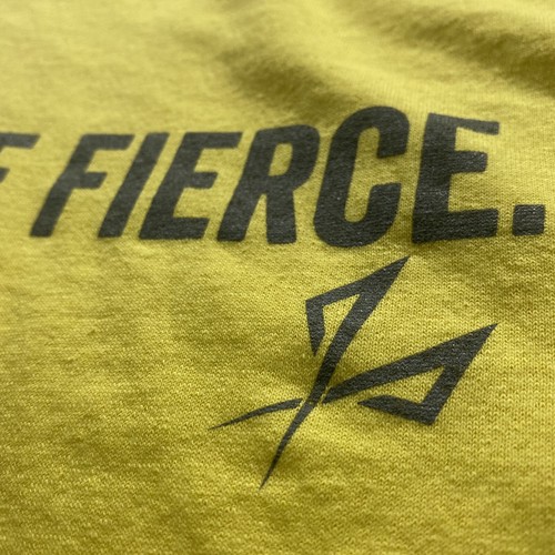 Snip Made In Guam Women's Small Crop Shirt Thou Shalt Be Fierce Yellow Pre-Owned - Picture 8 of 12