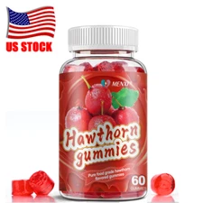 Hawthorn Gummies - Cardiovascular Health, Digestive & Antioxidant for Kids Adult