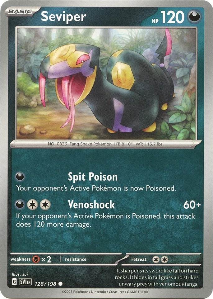 Seviper 128/198 SV01: Scarlet & Violet Base Set