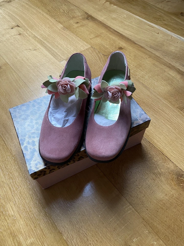 Scarpe Monnalisa Mary Jane da bambina taglia UK 1 EU33 nuove con etichette - Immagine 2 di 4