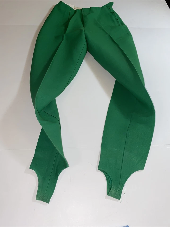 Jantzen Vintage Niños Talla 10 Verde Estribo Pantalones Disfraz Años 50’s 1960’s Foto 4 de 4