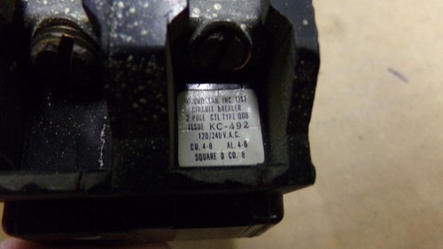 Circuit Breaker Square D 1-Pole 40A Type QOB KC-492 *FREE SHIPPING* - 第 5/5 張圖片