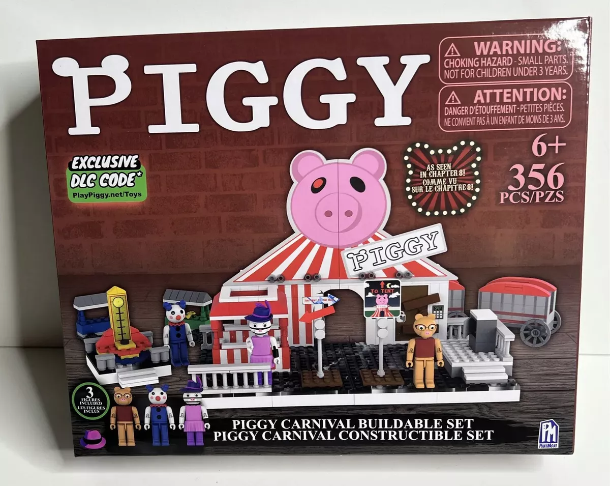 PIGGY CARNIVAL BUILDING SET & FIGURES WITH DLC CODES ! 