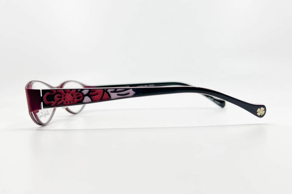 Monturas de gafas Lucky Brand para mujer rojas borde completo 53-16 15354 Foto 3 de 4