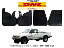 Front & Rear Black Mud Flaps Rubber Splash Guard For 4WD Toyota Hilux Pickup MK3