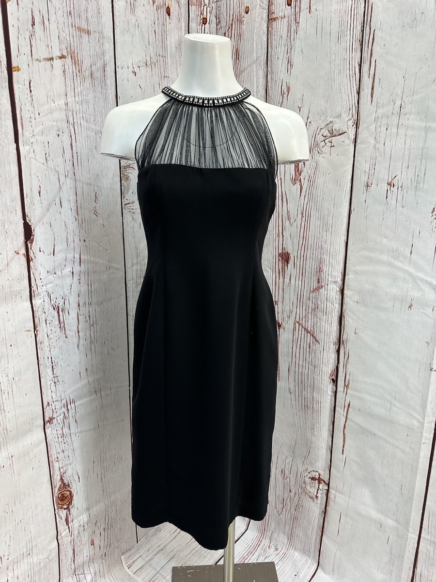 Evan Picone Black Jeweled Dress size 6 TCC Evan Picone Black Jeweled Dress size 6 TCC