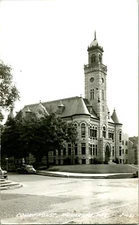 RPPC Waukesha Wisconsin WI - Waukesha County Court House UNP Postcard