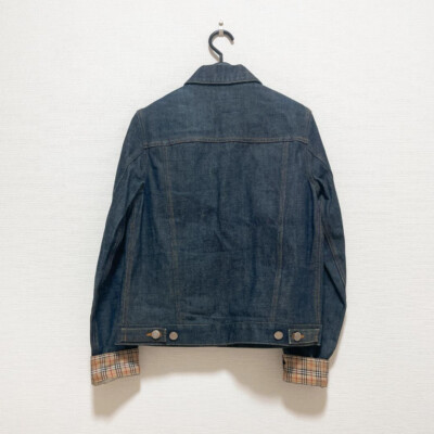 【即購入OK】Burberry デニムジャケット　サイズL相当 ブルー BURBERRY BLUE LABEL Denim Jacket Nova Check Size 38 USA XS/S