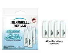 Thermacell C-4 Butane Fuel Cartridge Refill 4-Pack Mosquito Spare Repellent  NEW