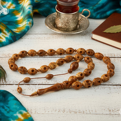 Processed with extraction techniques Kuka tree 33 Islamic prayer beads 201129
