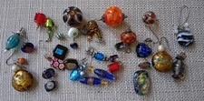 Murano Style Blown Glass Art Pendants Earrings HARVEST Singles