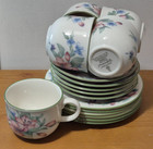Royal Doulton Expressions Carmel Tea Set | 5x Cups, 5x Saucers, 6x Tea Plates
