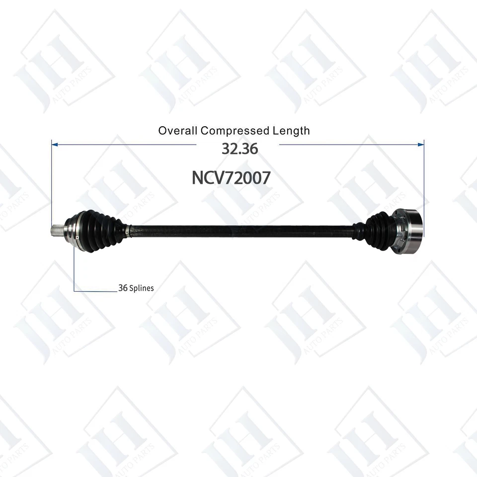 Par delantero izquierdo derecho OE eje CV eje para Volkswagen Beetle 2012-14 tracción delantera manual Foto 3 de 4