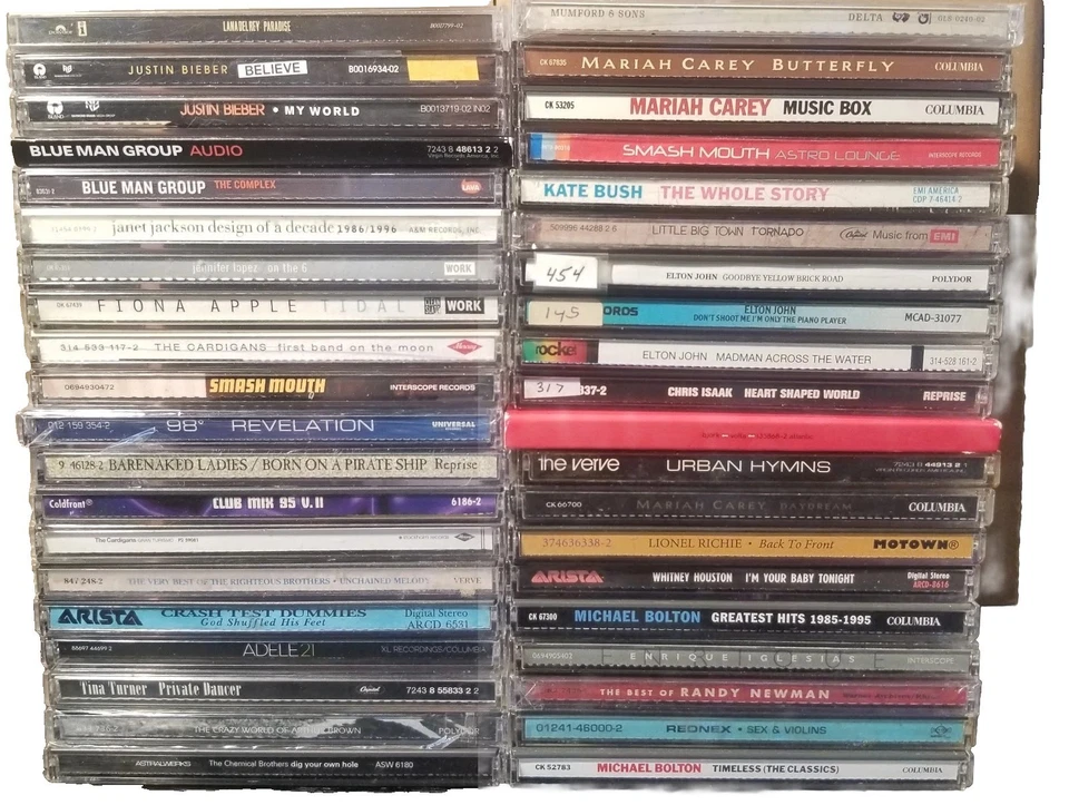 Rock Pop Hip Hop Rap Dance CD Lot Of 40 Justin Bieber Mumford & Sons Adele - Image 1 of 4