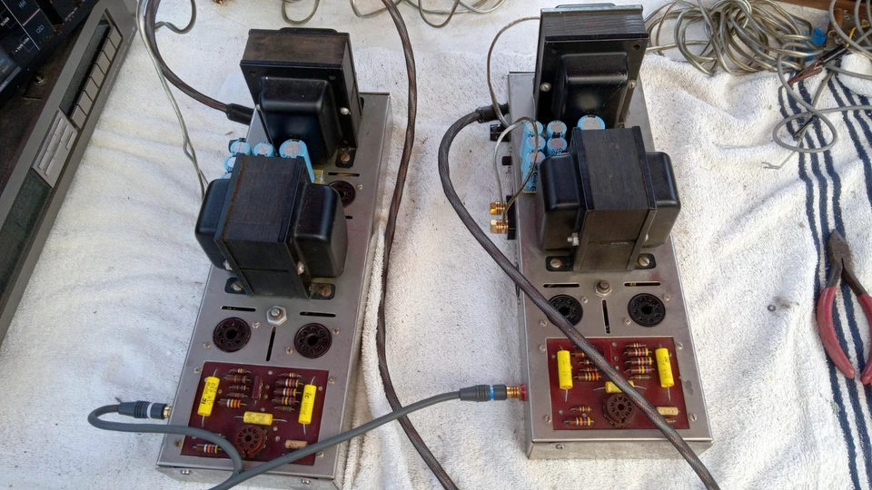 2 Dynaco Mark IV EL34 Amplifiers Parts or Repair - Image 2 of 4