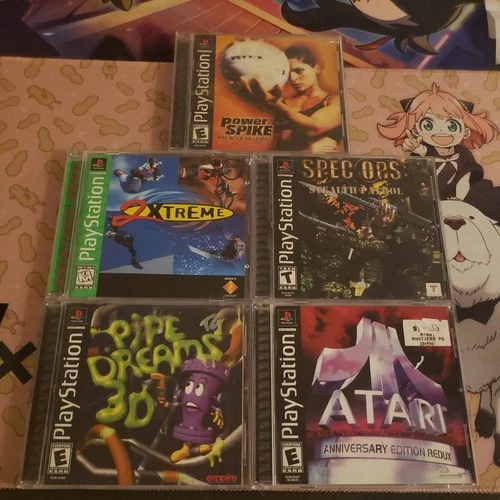 Sony PlayStation 1 PS1 Video Game Lot Of 5 Video Games Tested Complete Manuals