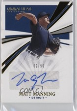 2021 Panini Immaculate Immaculate Signatures /99 Matt Manning #IS-MM Auto 0a2