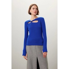 Eudon Choi Ring Detail Cut Out Sweater