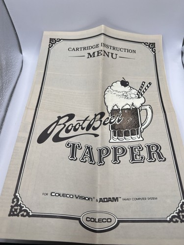 Colecovision Root Beer Tapper Cartridge And Manual - Picture 5 of 7