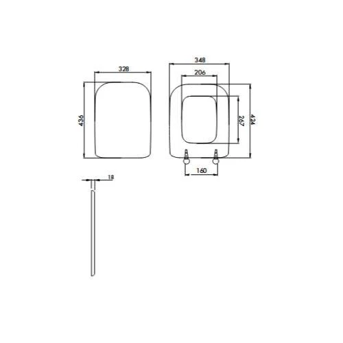 copriwater ideal standard conca champagne sedile copri wc vaso asse tavoletta - Immagine 2 di 4