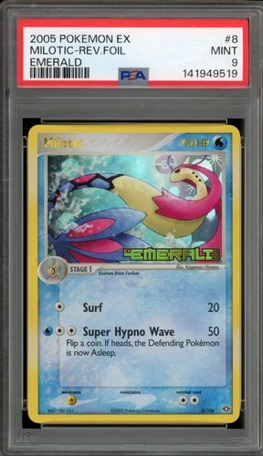 Pokemon Milotic EX Emerald Reverse Holo #8 PSA 9 Mint