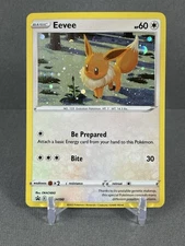 EEVEE Black Star Promo SWSH190 Pokemon Card Fart Orb Bubble