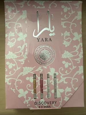 Yara Discovery Set Includes 4 x 35ml Pink+Moi+Tous+Candy Travel Sprays For Women