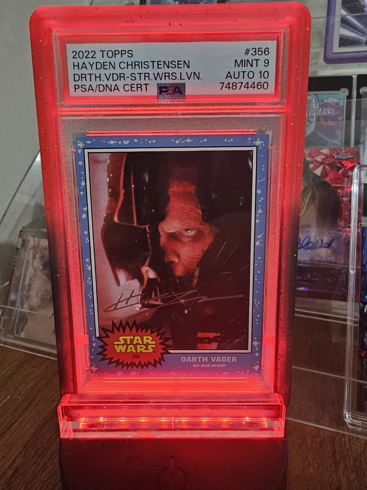Topps Star Wars Living Set Vader Hayden Christensen On Card Auto PSA 9 AUTO 10 - Image 3 of 3