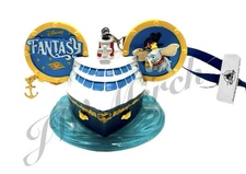 Disney Cruise Line DCL Fantasy Ship Dumbo & Timothy Mouse Ear Hat Ornament NEW