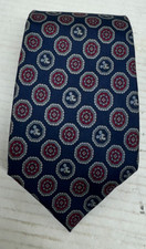 Balancine The Tie Works Disney Necktie 100 Silk USA Mickey Mouse Blue Oval