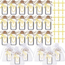 48 Set Holy Water Bottle Container Agua Bendita Baptism Gift for Guest Cathol...