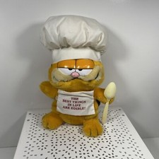 12" Garfield Plush 1978 United Feature Syndicate Best Things In Life Are Edible
