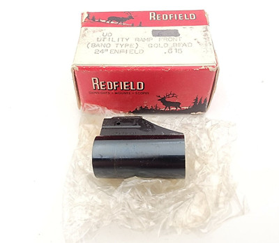 Vintage Redfield Utility Ramp Front Band Type Gold Bead Enfield .615 w/Box
