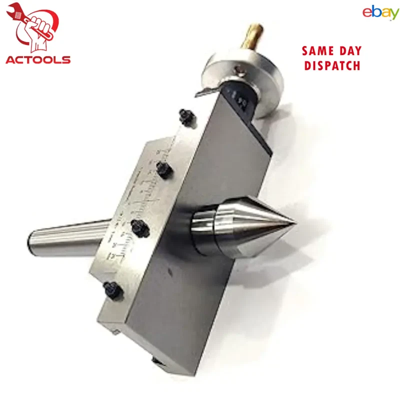 Lathe Taper Turning Attachment Cross Slide 2MT Shank With Revolving Live Center - Image 2 of 4