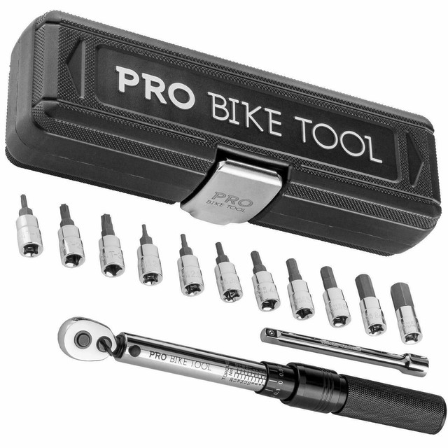 Bicycle Maintenance Tool Kit Click Torque Wrench Set 1/4 Inch Drive