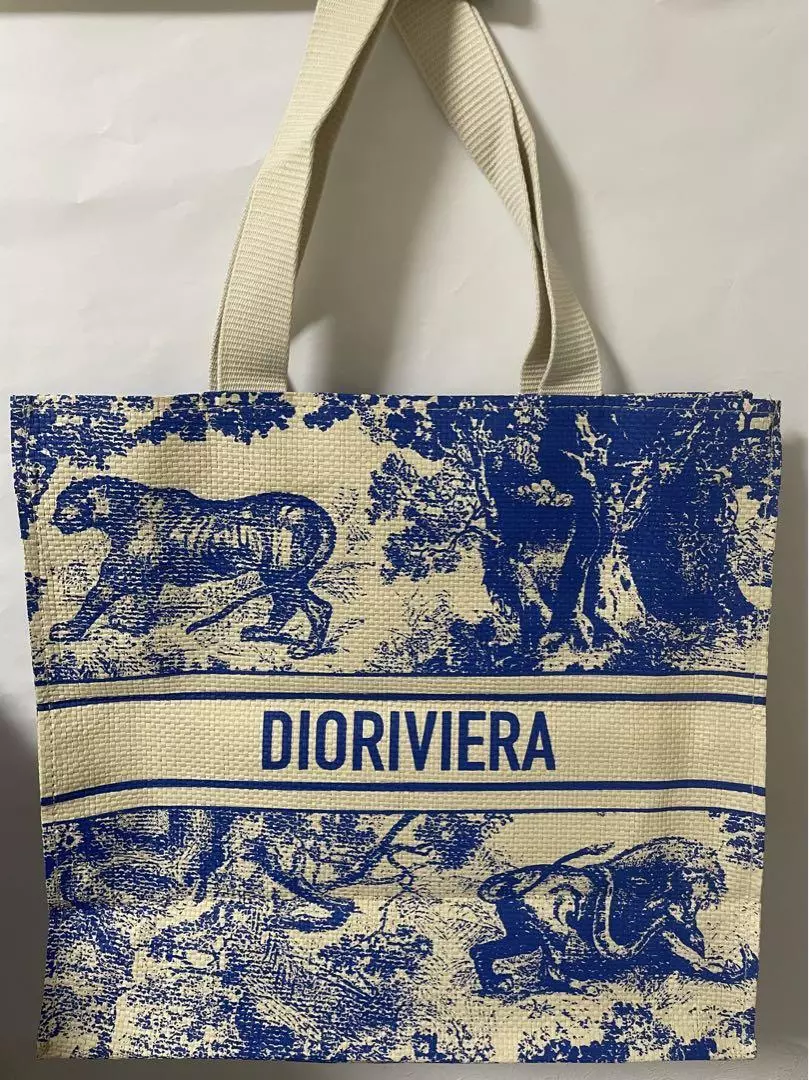 Sac fourre tout Christian Dior Wardujuy nouveauté bleu blanc clients VIP Japon limité