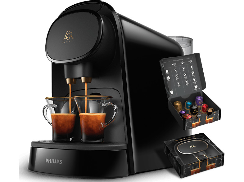 Cafetera de cápsulas - Philips LM8012/60 L'OR Barista, 2 tazas o 1 doble, 19 bar