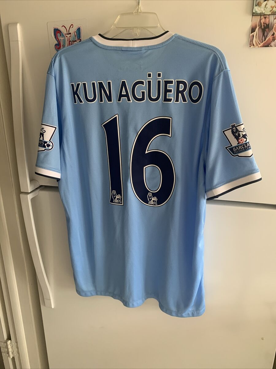 Nike Manchester City 2013 2014 Kun Aguero #16 Jersey 574863 Nike Manchester City 2013 2014 Kun Aguero #16 Jersey 574863