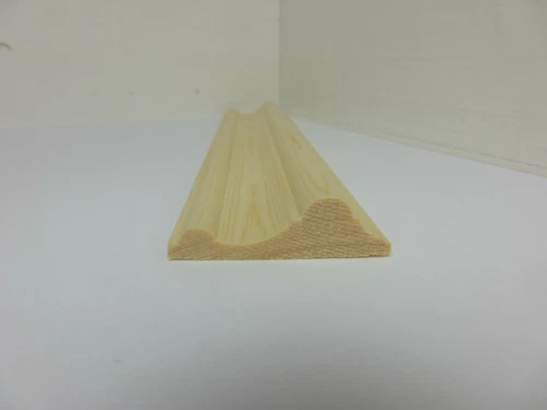 1Stk 100cm Profilleiste Kiefer 12x45mm Holzleisten Zierleiste