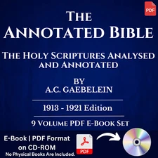 The Annotated Bible by A.C. Gaebelein - All 9 Volumes (1913-21) E-Book Set on CD