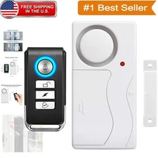 105dB Anti-Theft Wireless Door Alarm with Remote Control and Easy Install