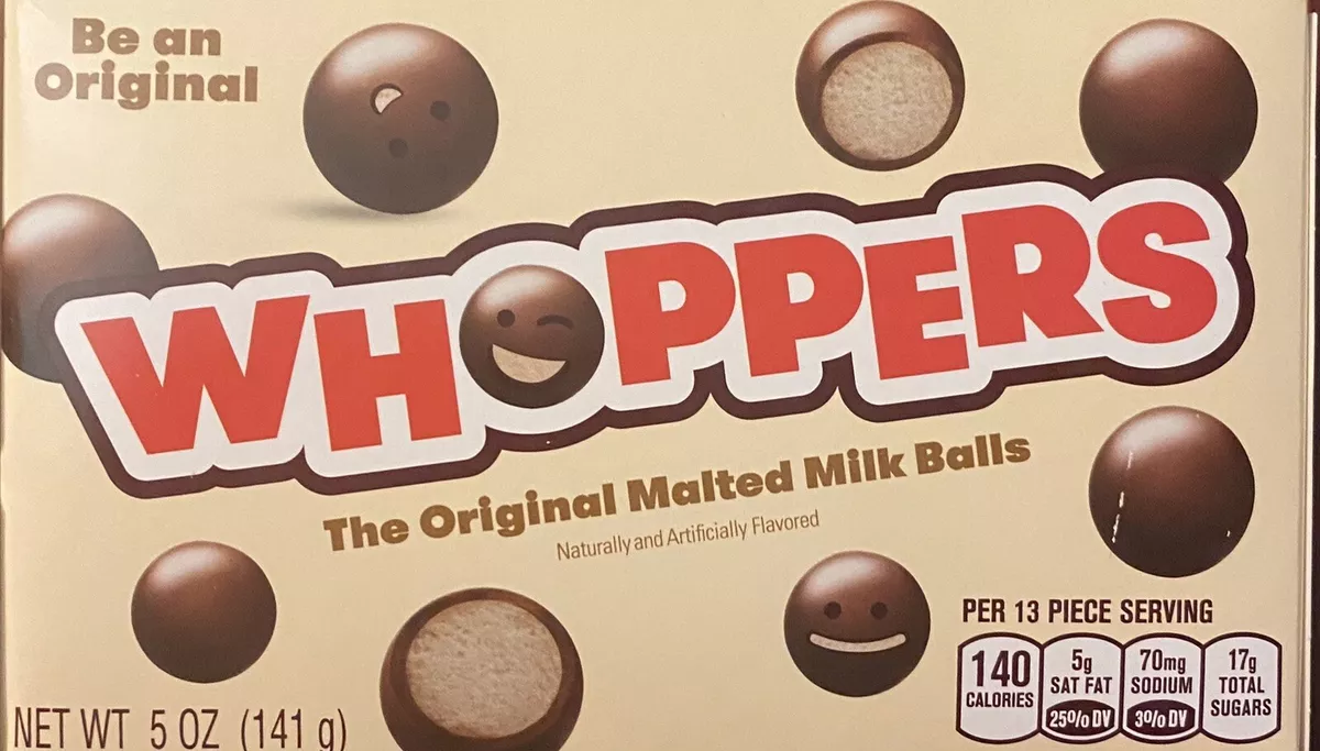 Whoppers The Original Malted Milk Balls Theater Box Candy 5 oz