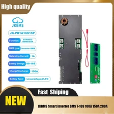 JKBMS Smart Inverter BMS 7-16S 100A 150A 200A For Family Energy Storage lot SUK