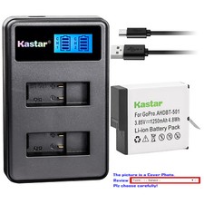 Kastar Battery Slim USB Charger for GoPro AHDBT-701 Hero 7  GoPro HERO7 Silver