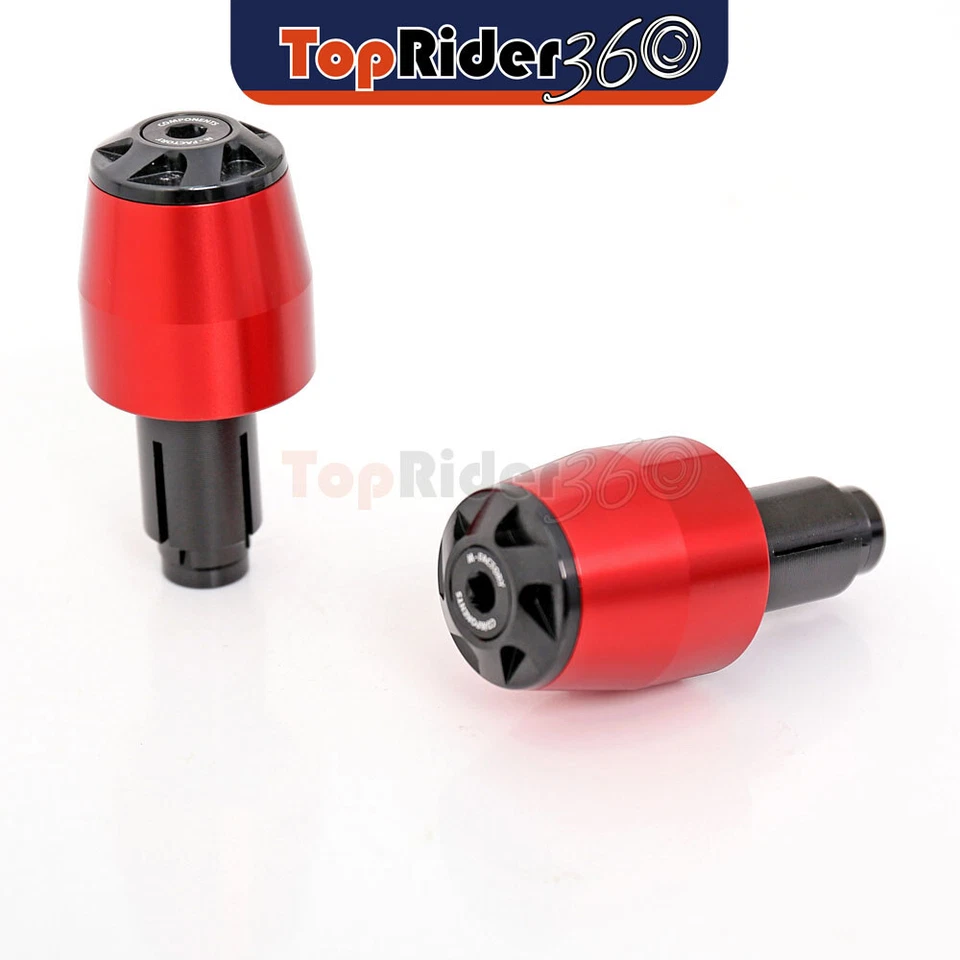 RED CNC Bar End Sliders BE2J For Ducati 848 / EVO / S / R 07-14 13 12 11 10 09 - Image 4 of 4